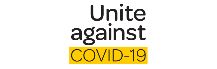 Unite against COVID-19 logo
