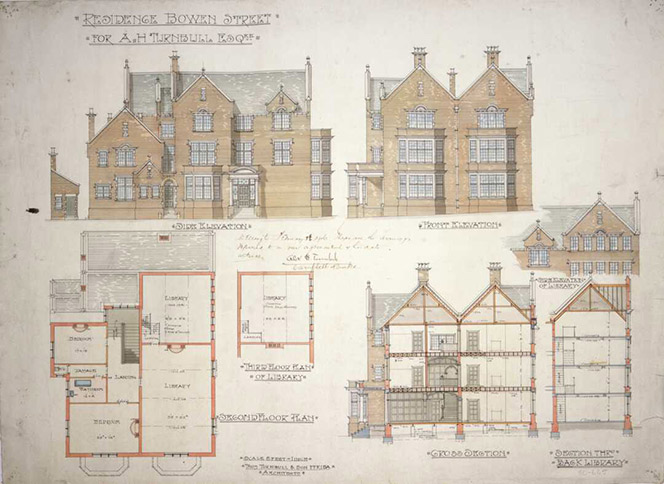 House plans for Turnbull house
