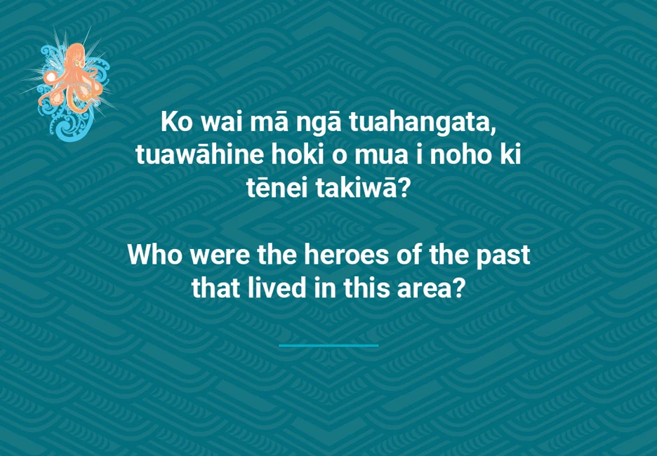 Who were the heroes of the past that lived in this area?