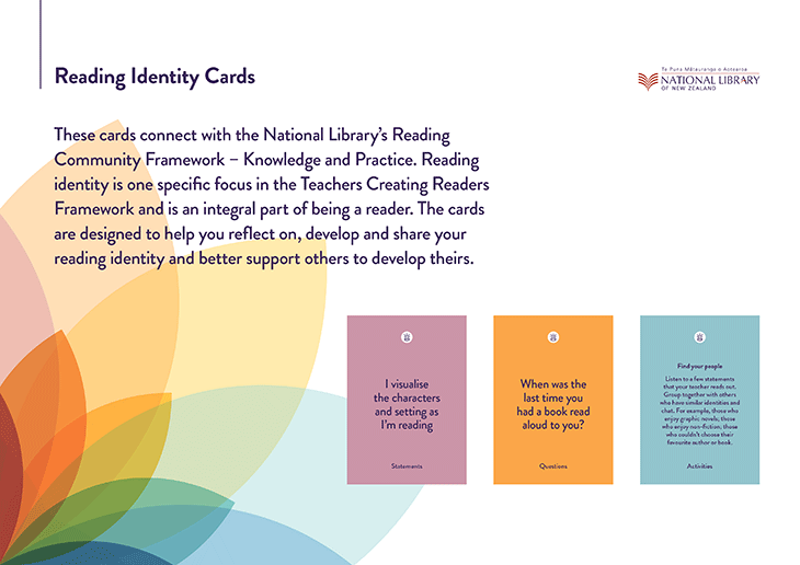 Cover screenshot of our printable Reading Identity Cards.