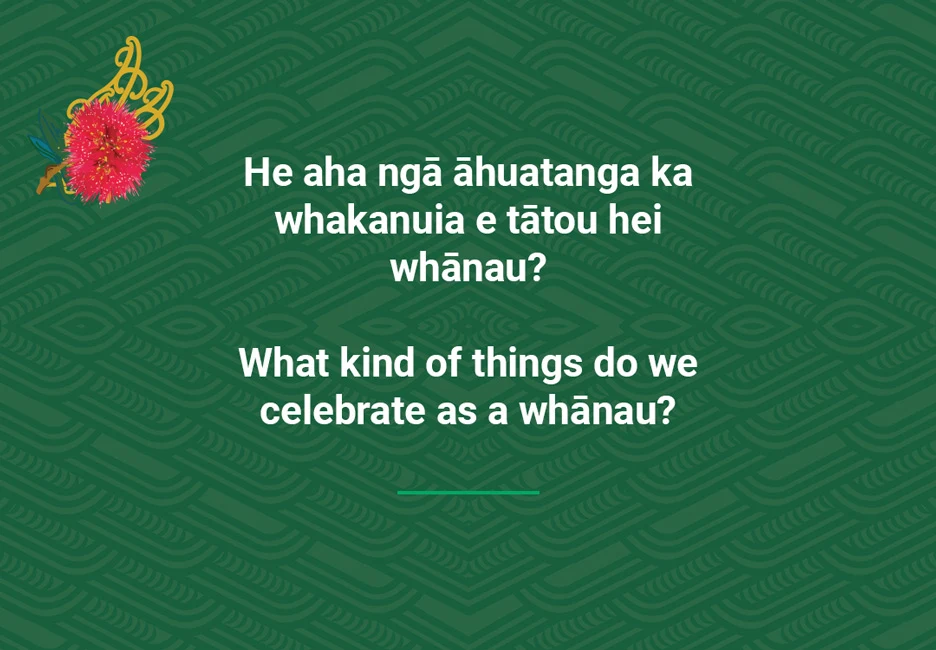 What kind of things do we celebrate as a whānau?