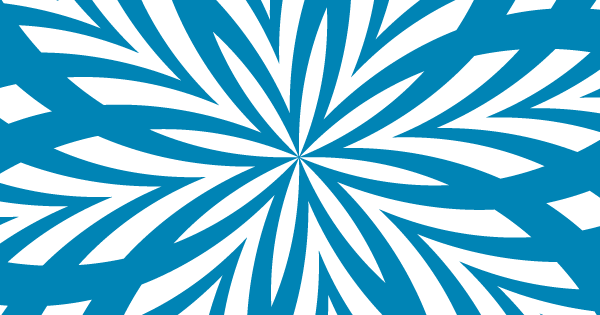 Detail of a pattern creating a blue flower.