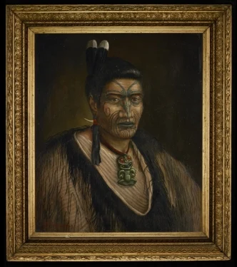 A forged portrait of a 19th century Māori leader.