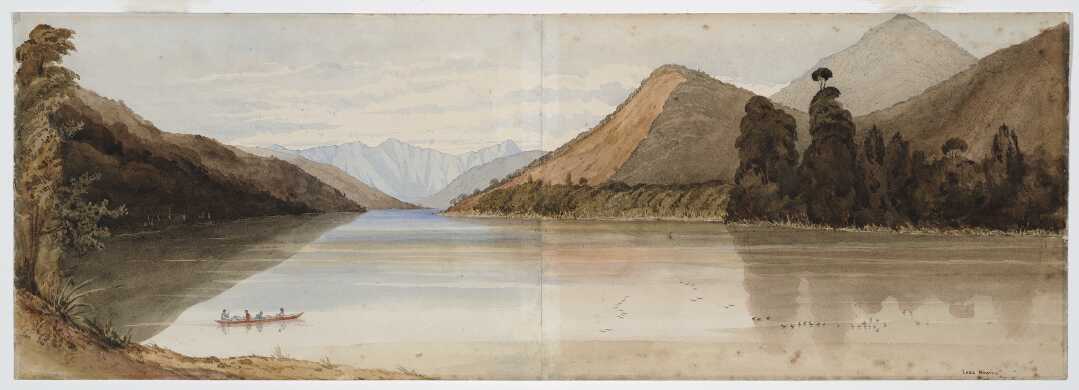 A painting of Lake Howick.