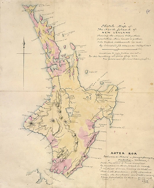 Map of Te Ika a Māui