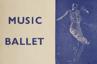 The text 'Music Ballet' beside an image of a male dancer.