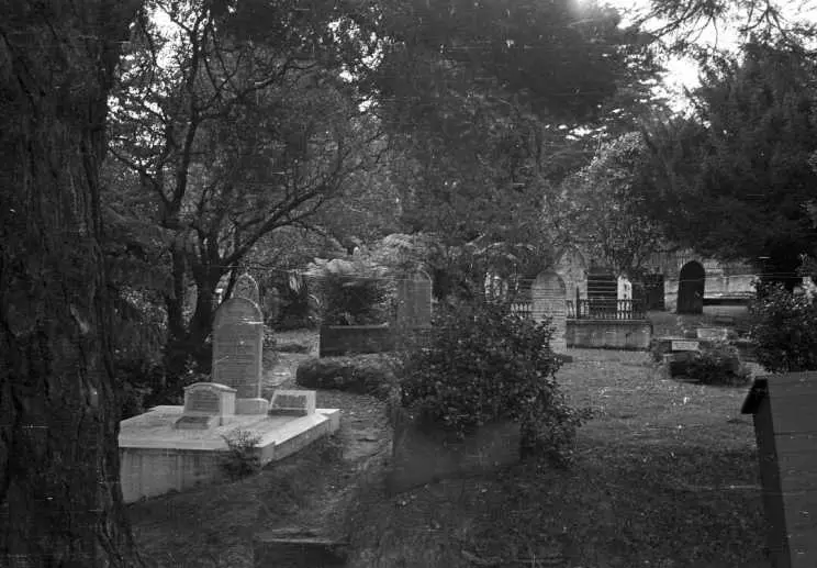 Graves, Bolton Street Cemetery, photographed in the late 1960s by the City Sexton, P J E Shotter.