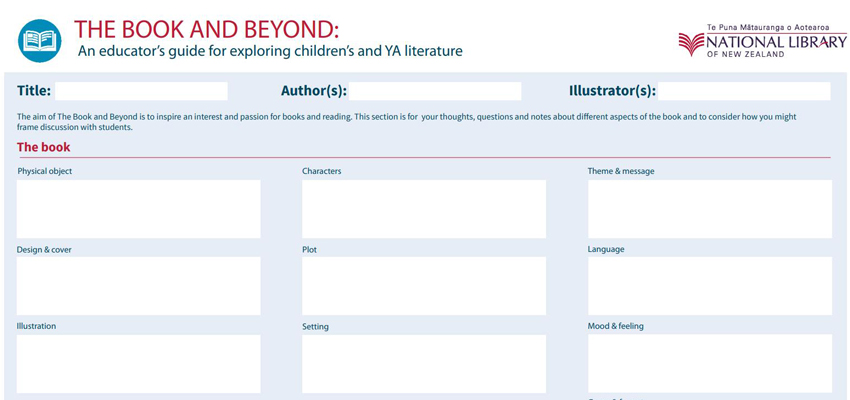 Screenshot of the Book and Beyond guide