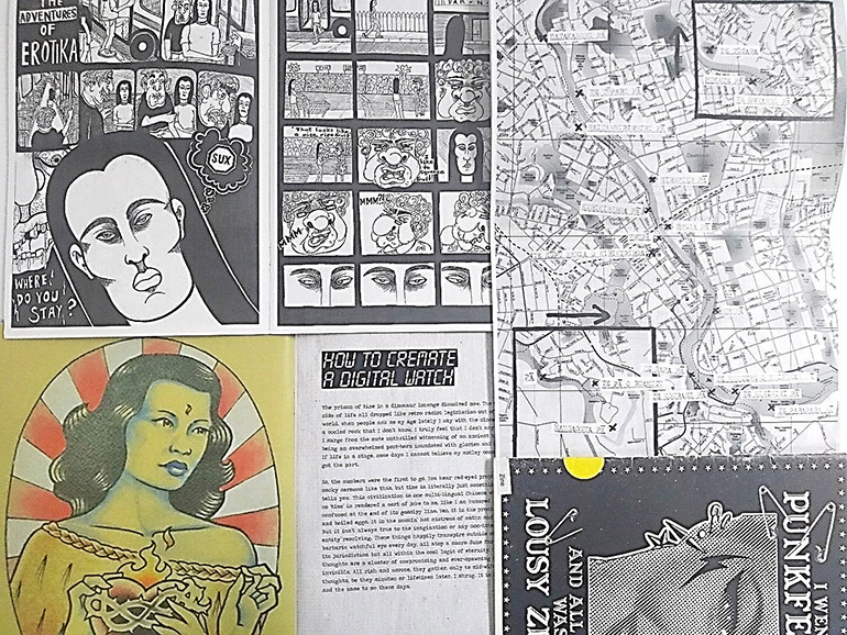 A collage of comics.