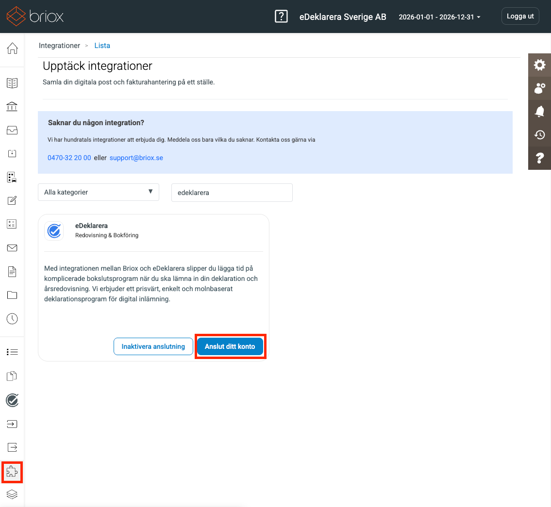 Briox integration