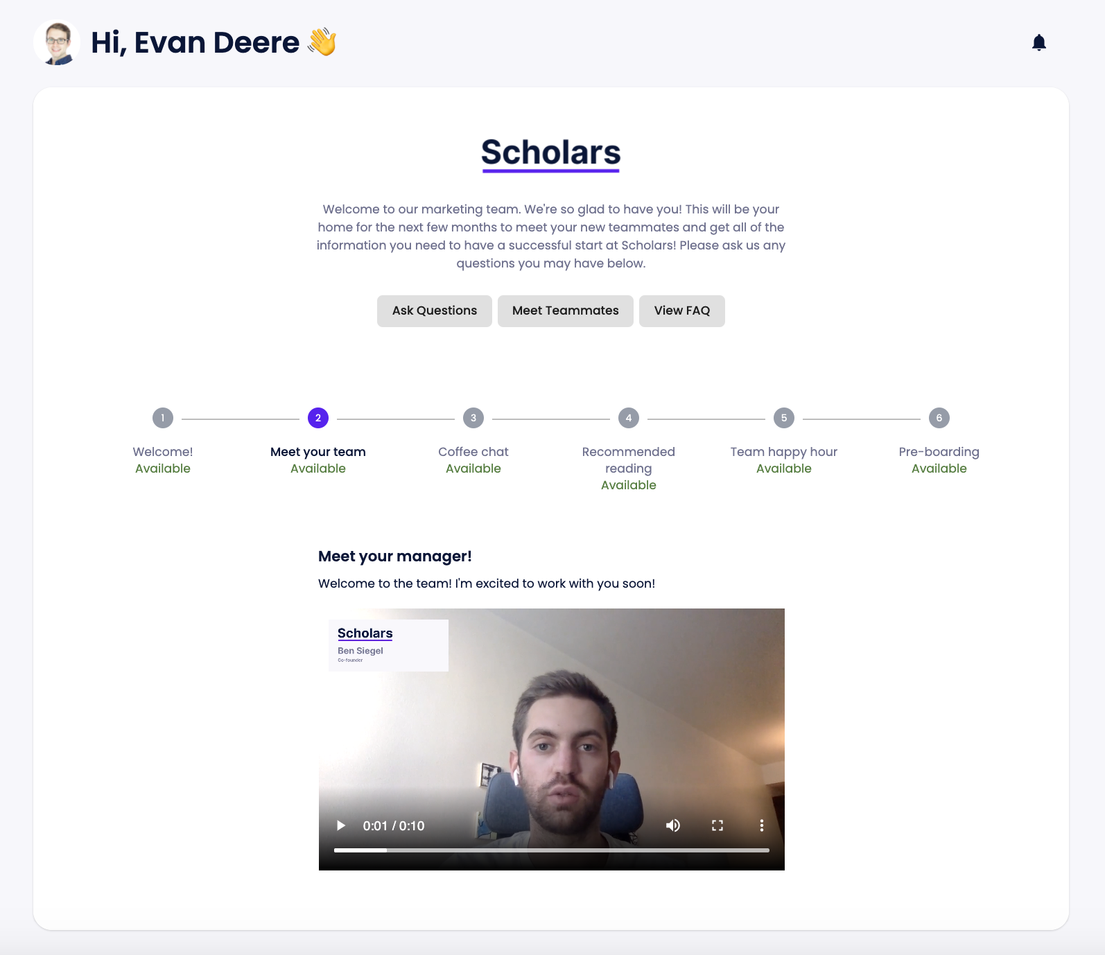 Scholars Product Screenshot
