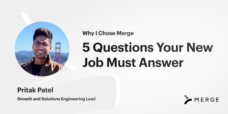 5 Questions Your New Job Must Answer: Why I Chose Merge 