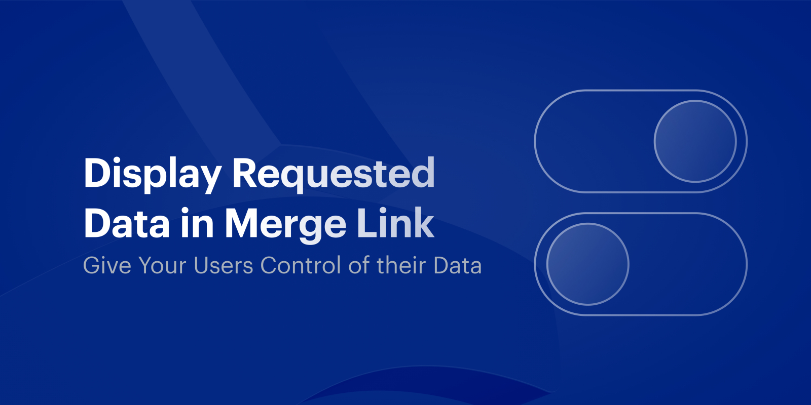 Introducing Requested Data in Merge Link 