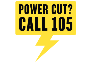 Power Cut? Call 105 graphic