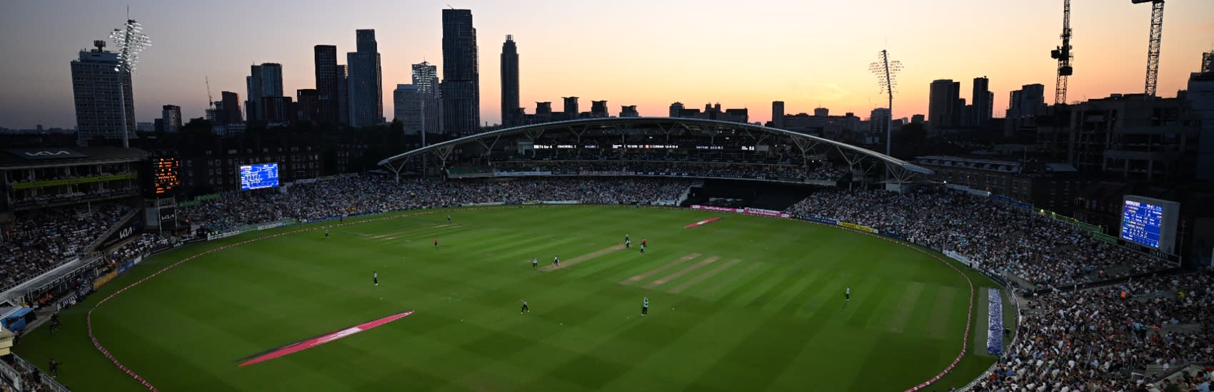 The Kia Oval at sunset