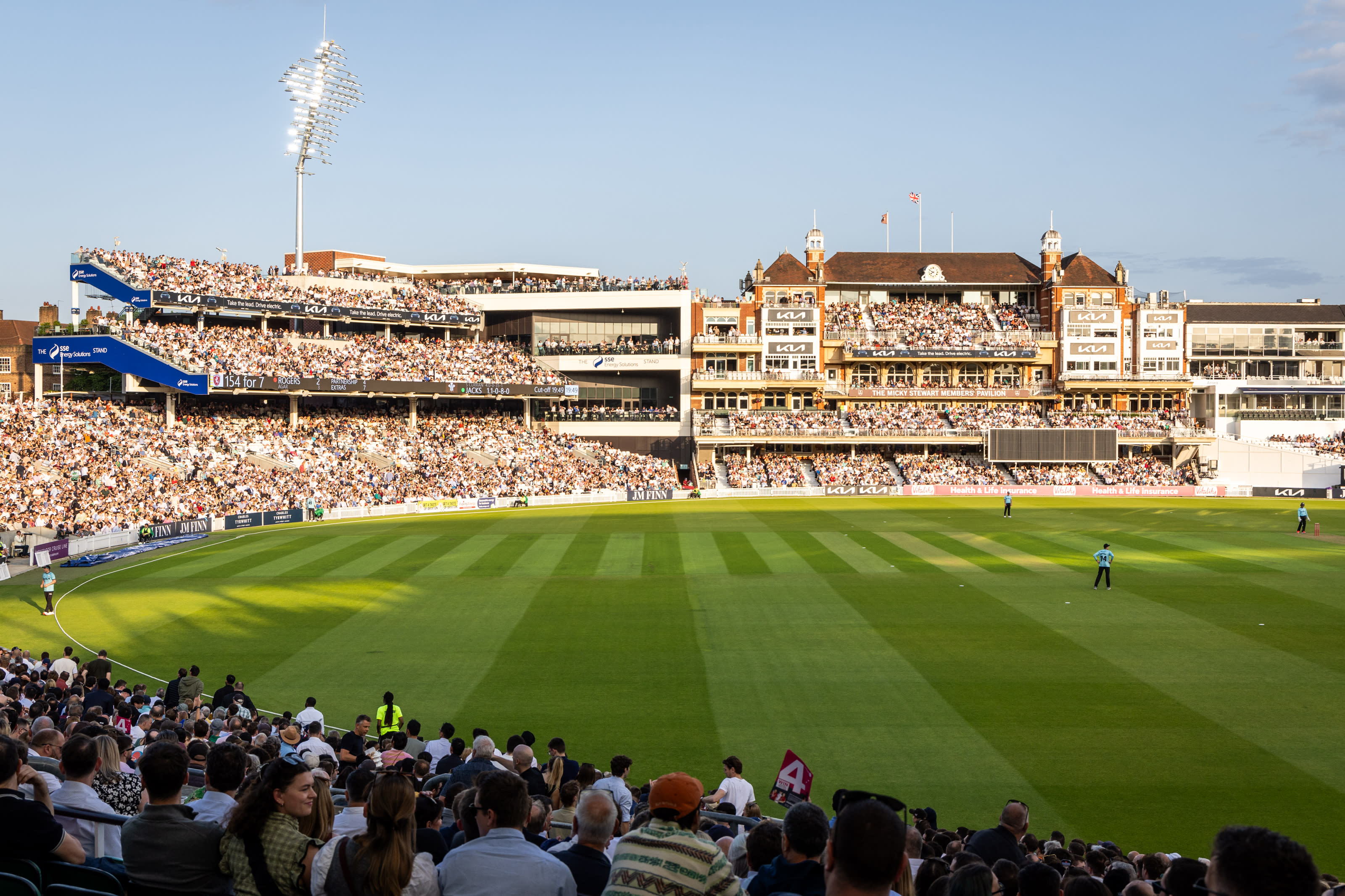 A picture of the SSE stand at the Kia Oval cricket ground