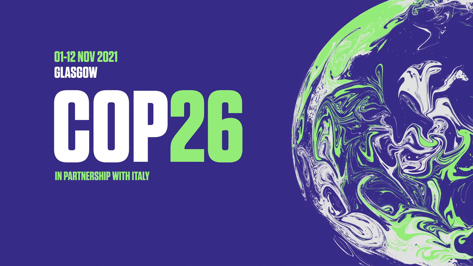 COP26 logo with dates 