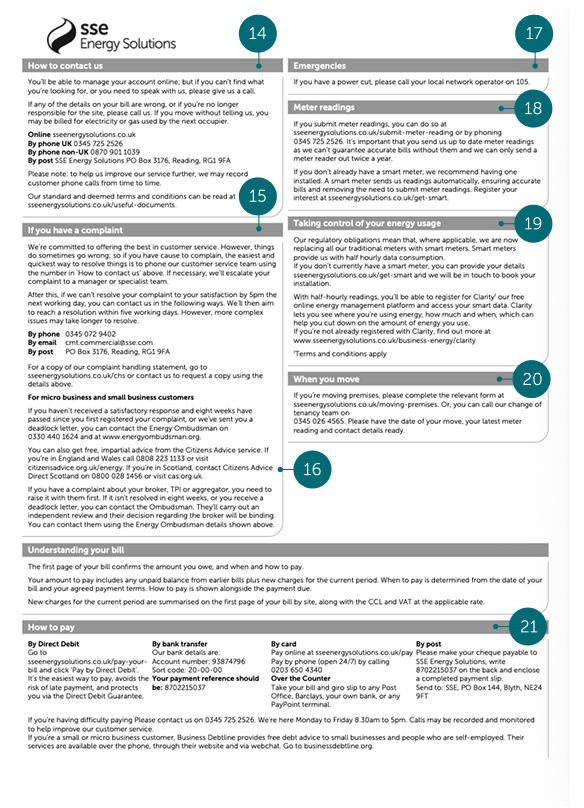 Example Gas Bill