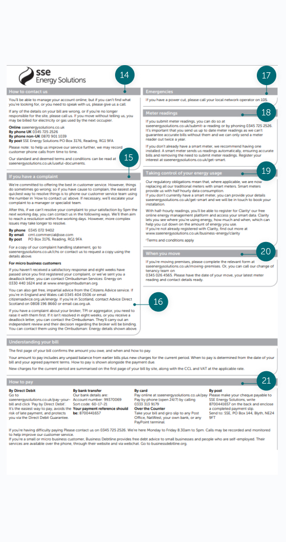 Example Gas Bill