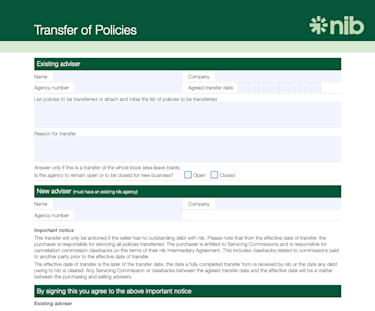 Transfer Form
