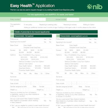 NIB0198 11 Easy Health AppForm INTERACTIVE-1