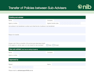 Adviser Transfer