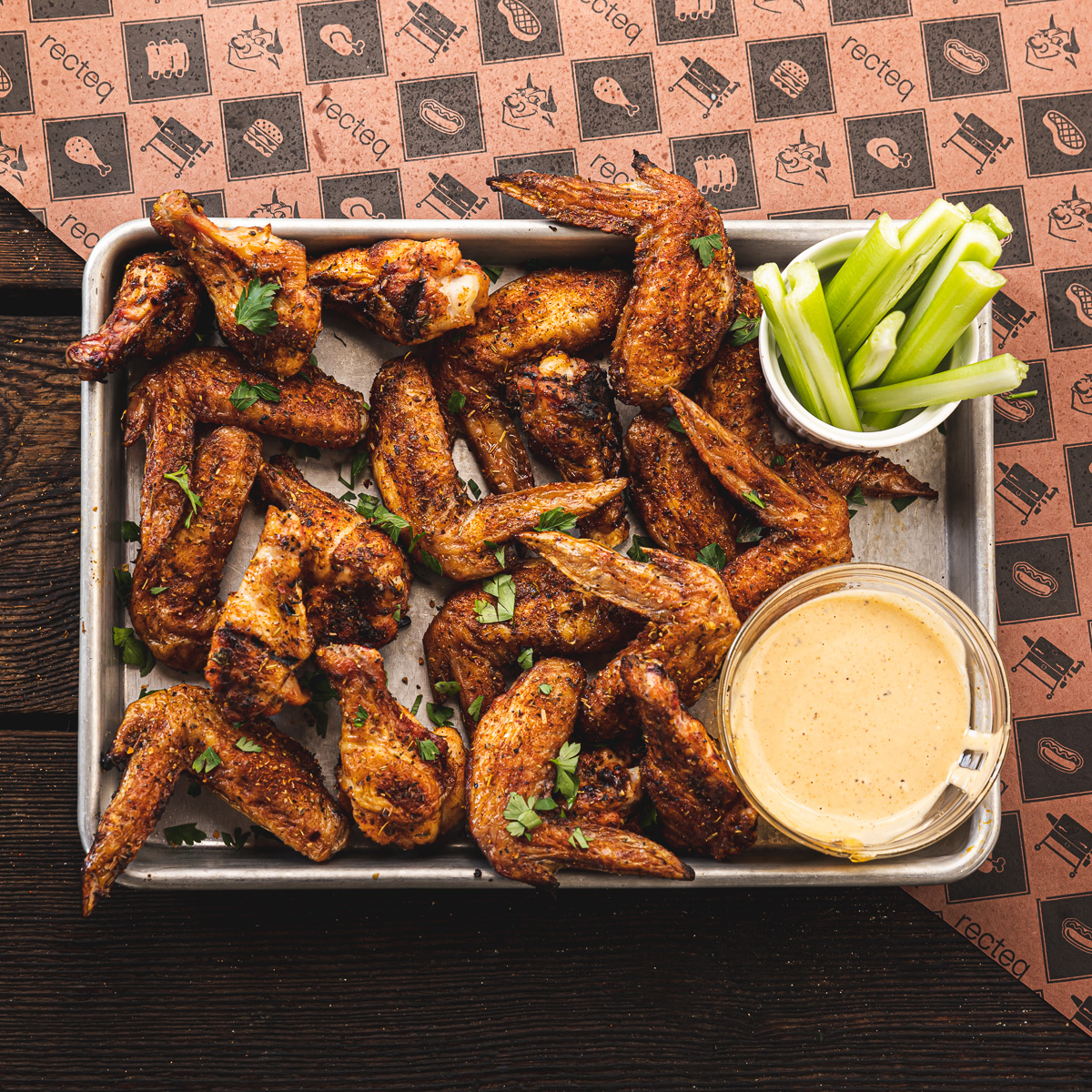 Brined Chicken Wings - Recteq