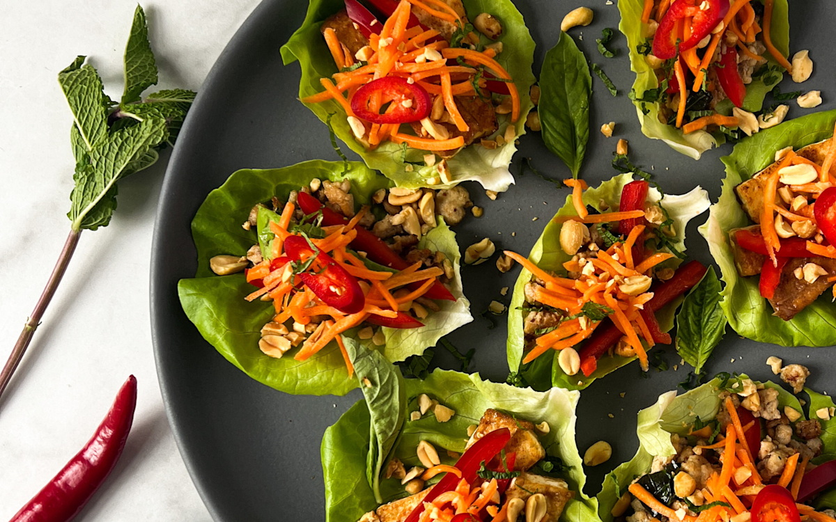 Coconut Cashew Lettuce Wraps | Haven’s Kitchen