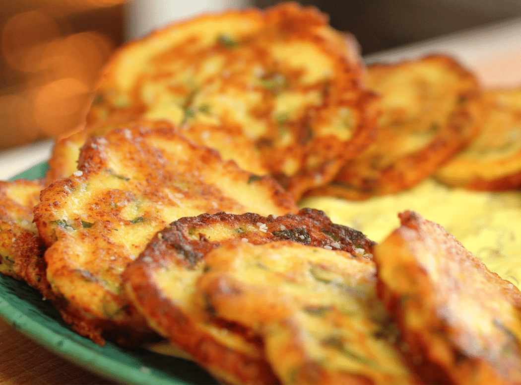 Cauliflower Fritters With Tahini Mint Yogurt Sauce Haven’s Kitchen