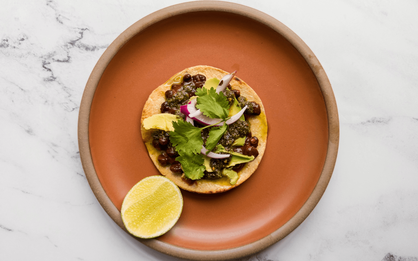 Enchilada Bean Avocado Tostada Haven’s Kitchen