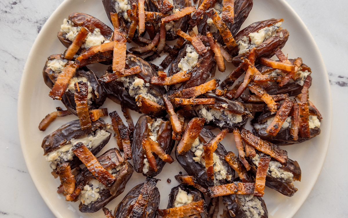 Dates Topped With Chimichurri Bacon Haven’s Kitchen