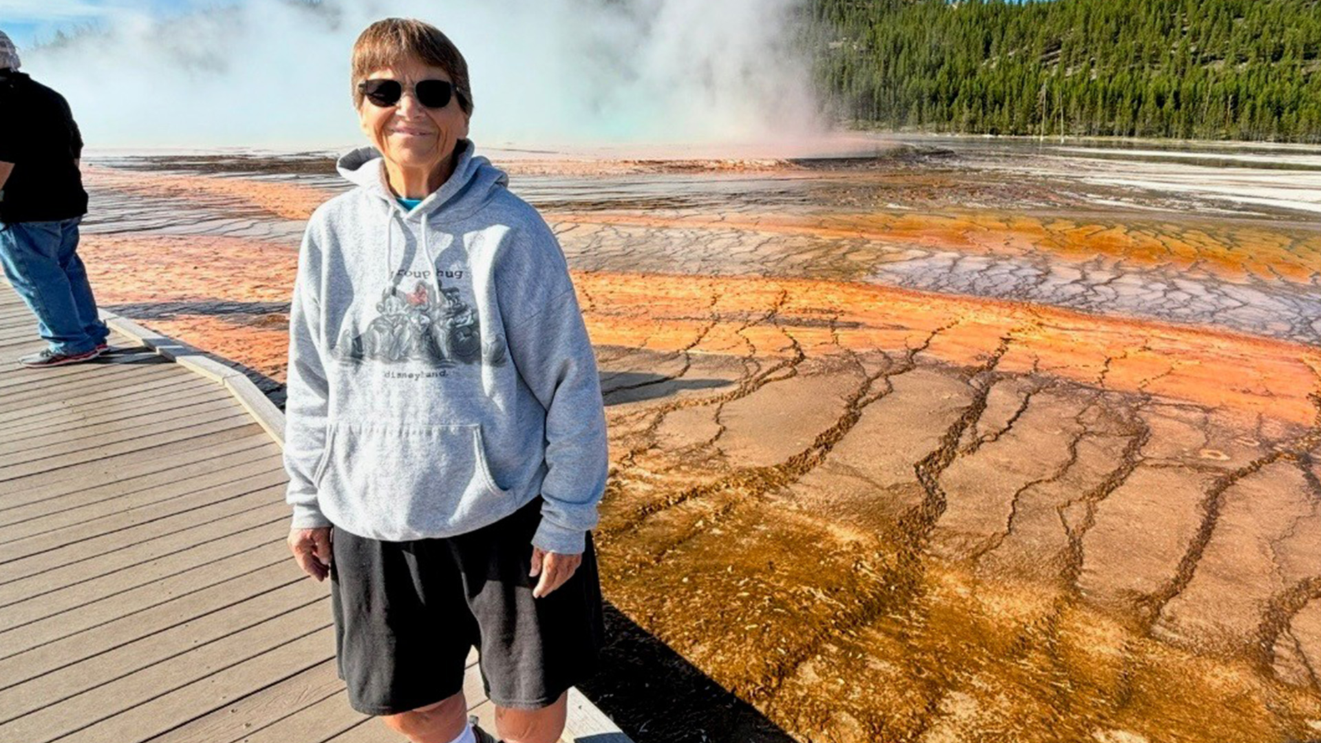 Lori Kimber of San Diego at Yellowstone National Park