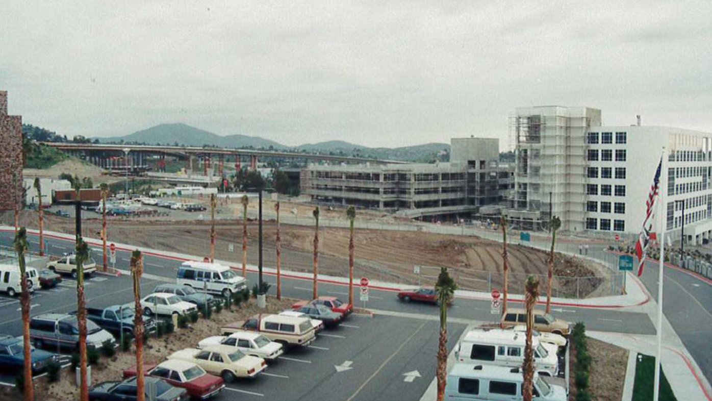 The future site of the David & Donna Long Cancer Center 30 years ago.