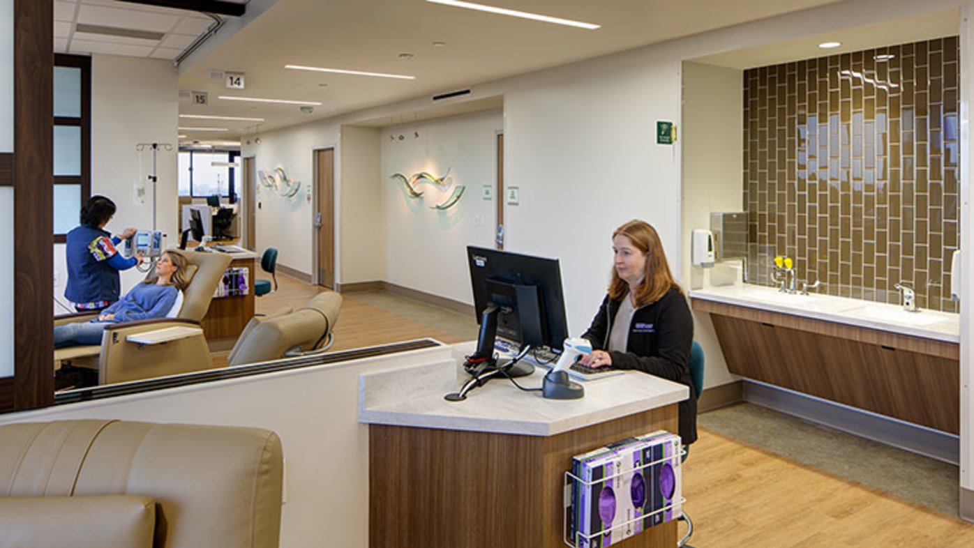 Lobby at the Kevin H. Cook Infusion Center