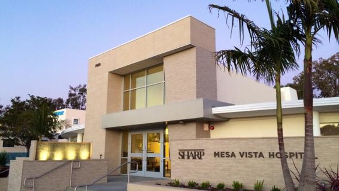 Exterior of Sharp Mesa Vista Hospital