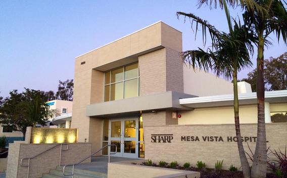 Exterior of Sharp Mesa Vista Hospital