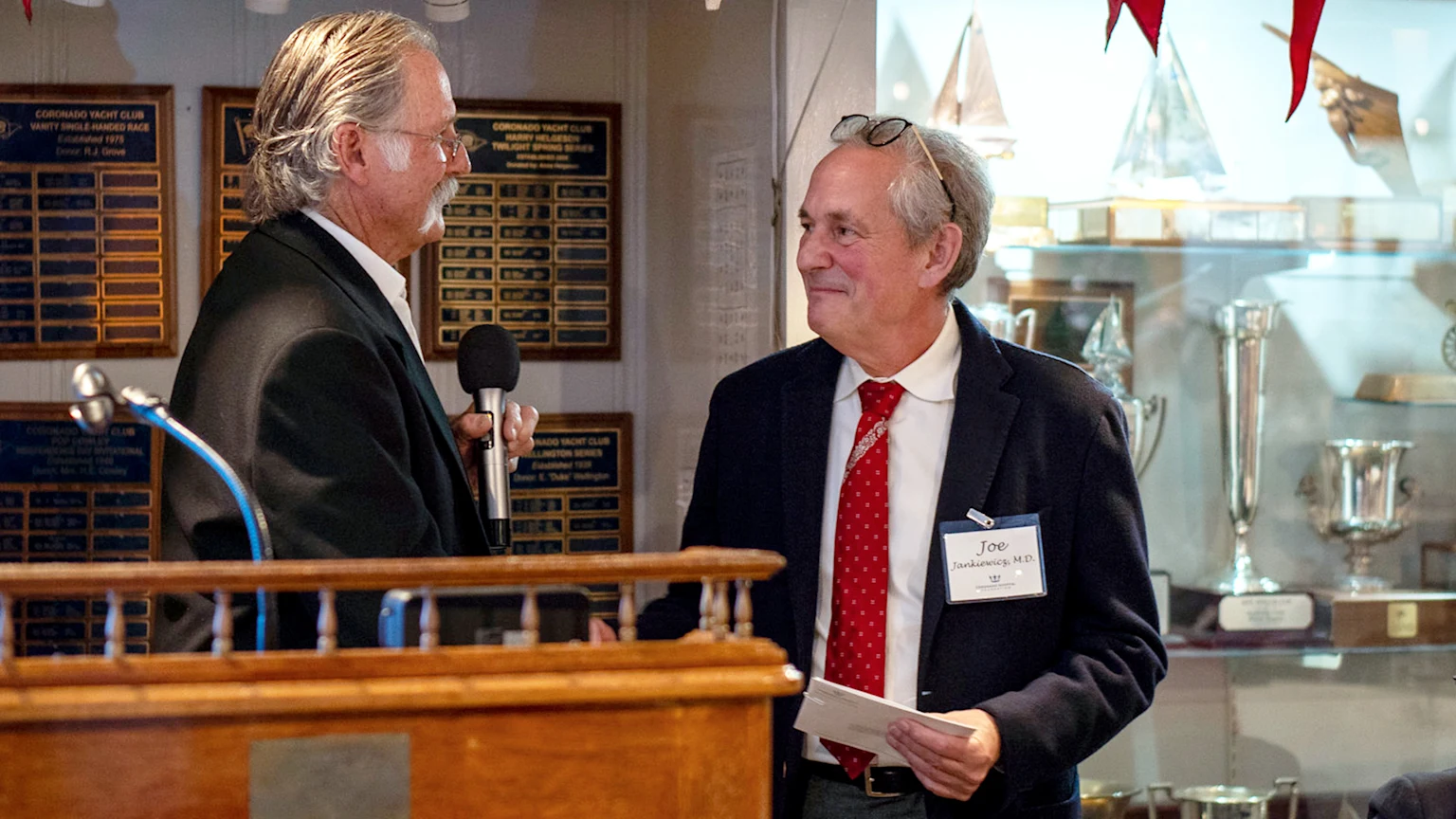 Bo Bucklew with Dr. Joseph Jankiewicz