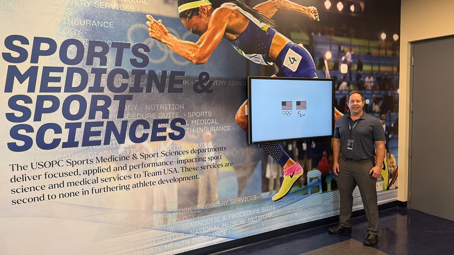 Dr Mark Schultzel at the US Olympic Training Center