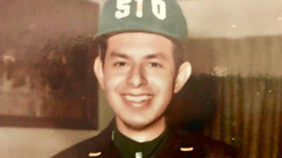 Gil Harrison of San Diego in his military uniform