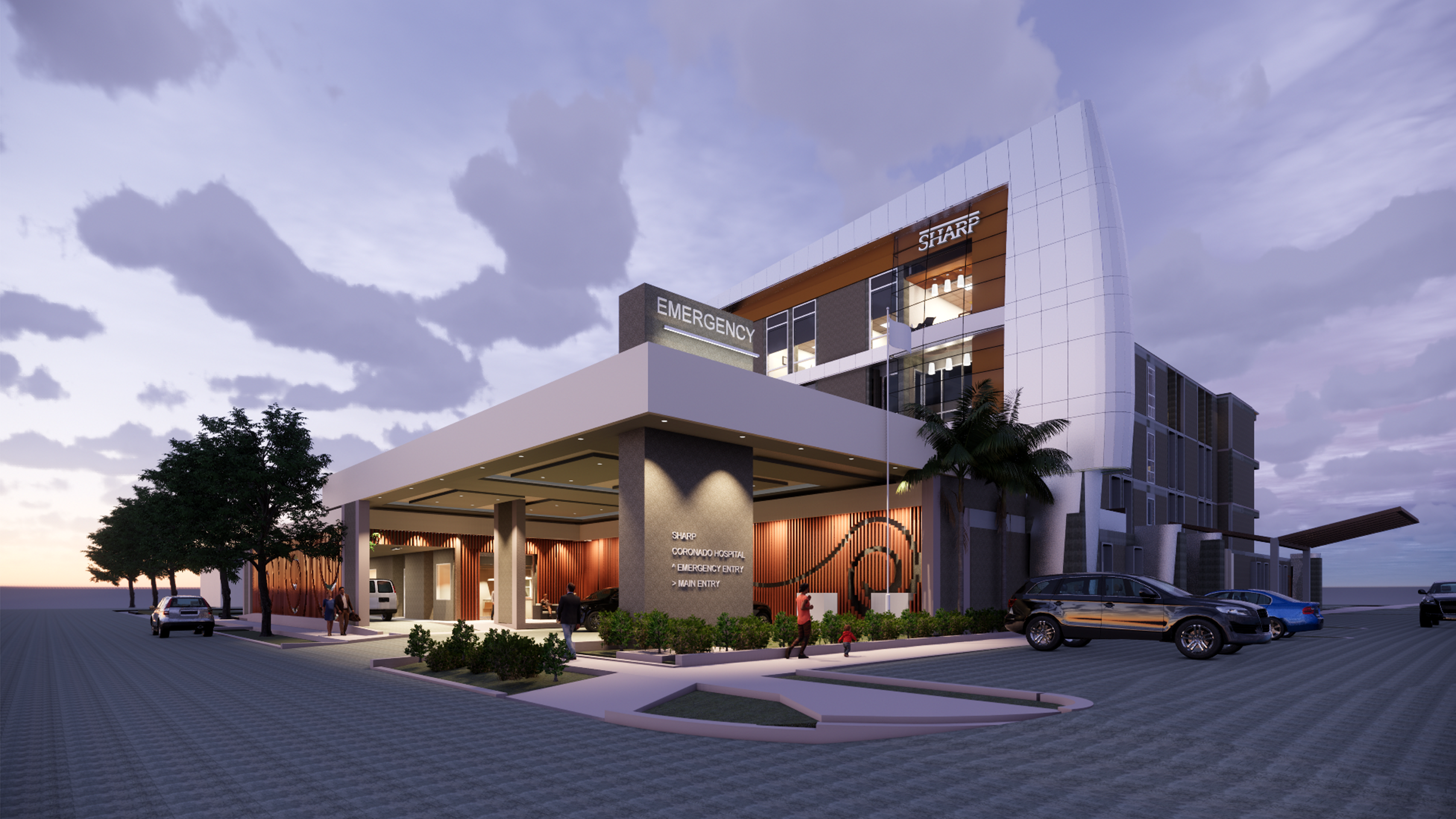 Sharp Coronado 3d rendering