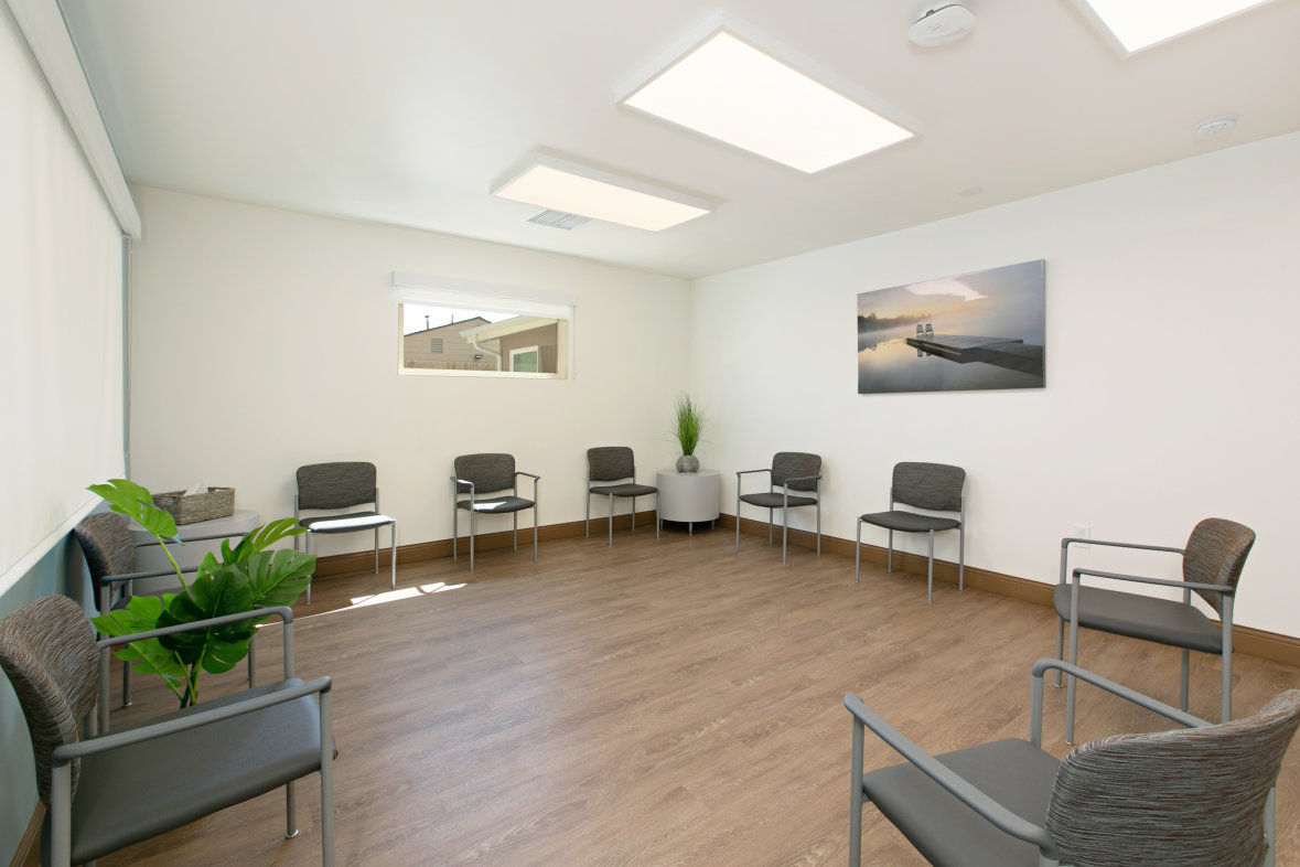 Sharp McDonald Center group therapy room