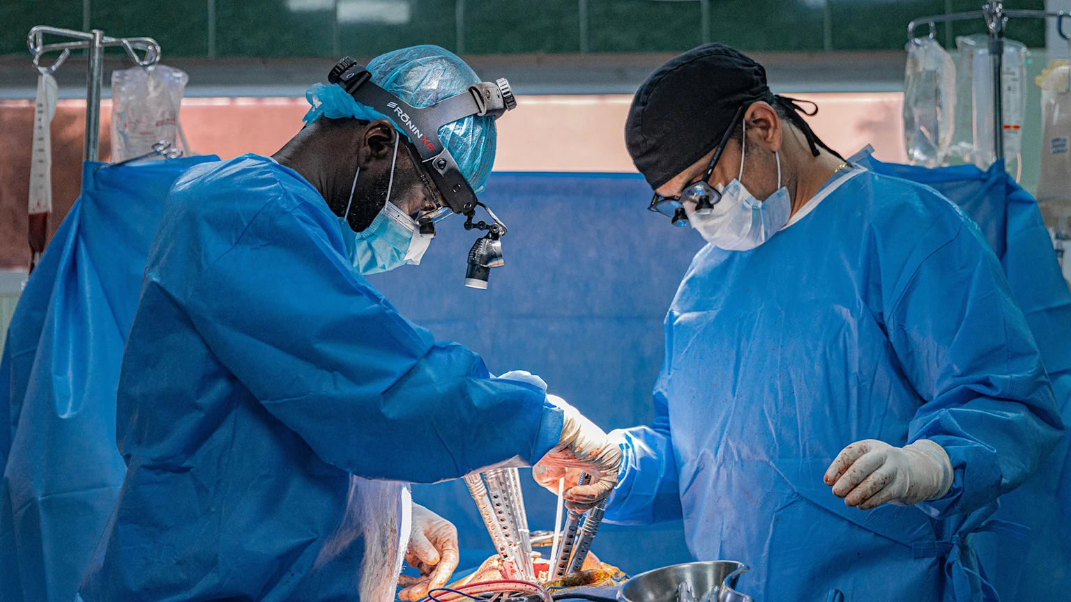 Dr Sunil Jeswani at FOCOS Hospital in Africa