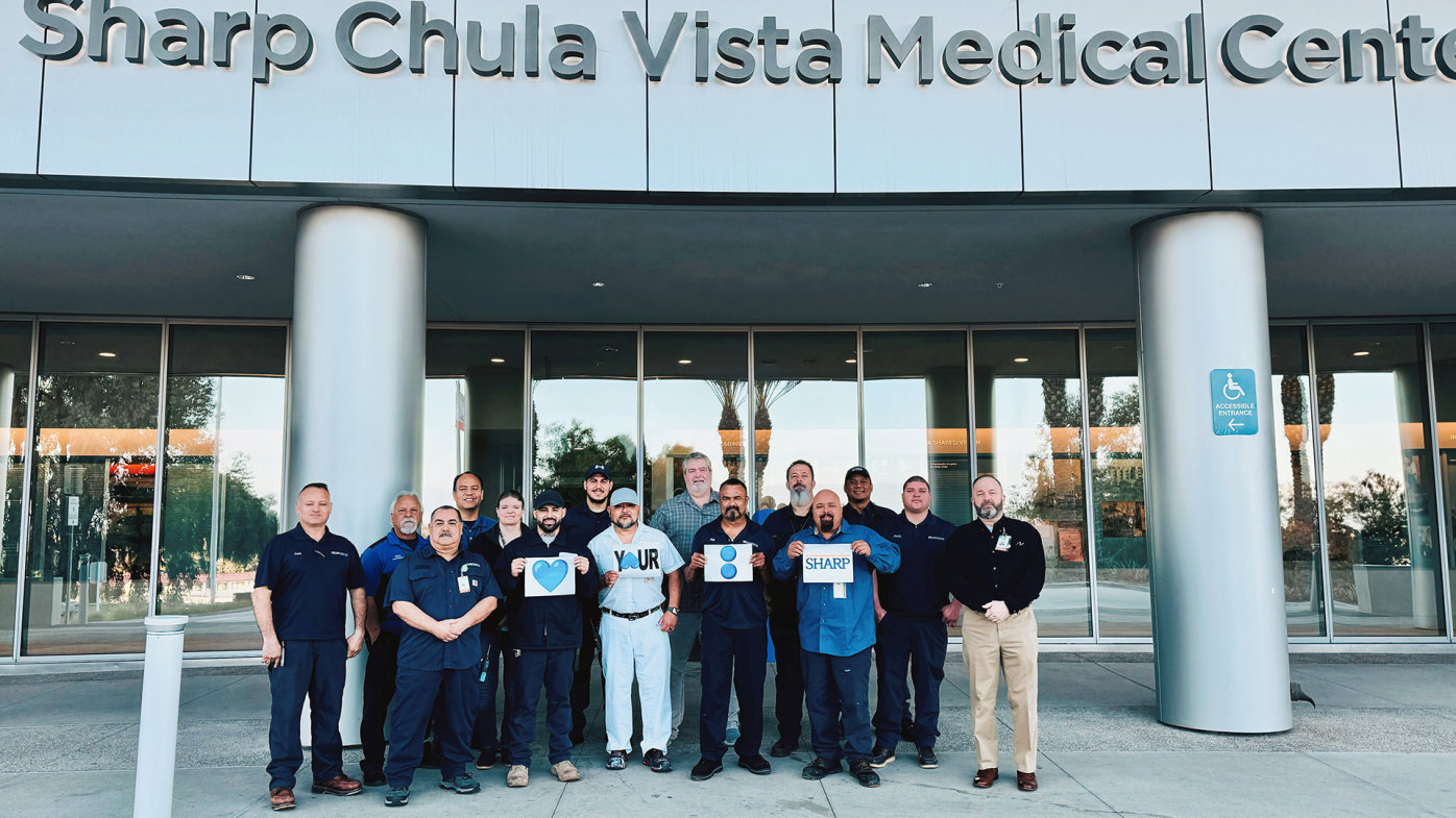 Facilities team at Sharp Chula Vista Medical Center