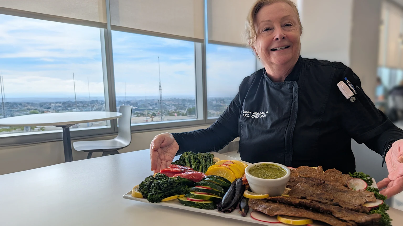 Chef Loren Villalobos at Chica's Cafe at Sharp Chula Vista Medical Center