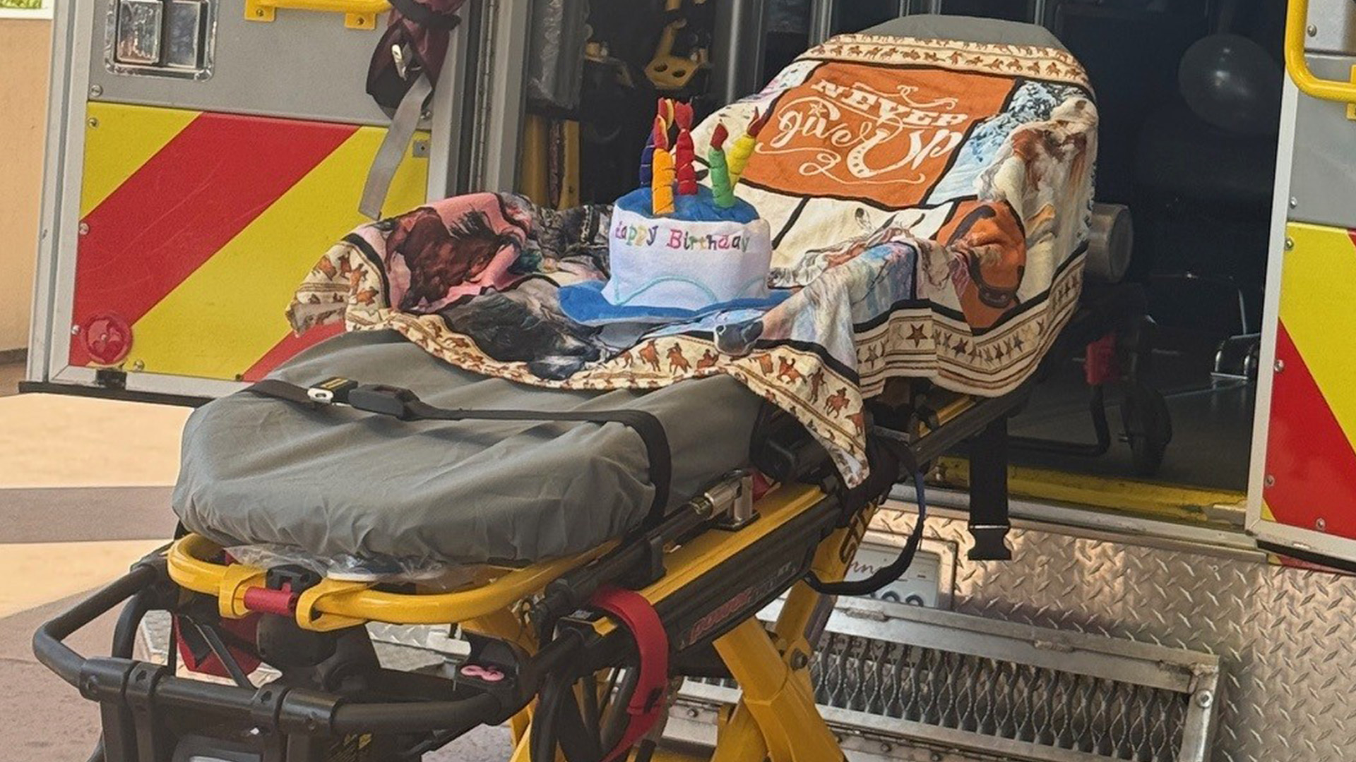 Michael Leary's ambulance at Sharp Chula Vista Medical Center