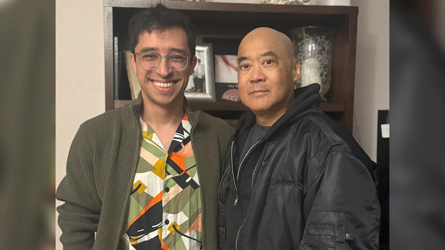 Jason Wesson and Rod Mojica of San Diego at Sharp Memorial Hospital after a kidney transplant