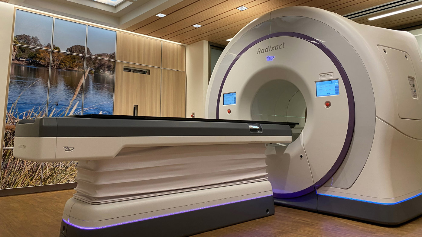 The Accuray Radixact System is one of the most advanced radiation therapy systems and features technology that targets tumors with exact precision to protect surrounding healthy tissue and organs.