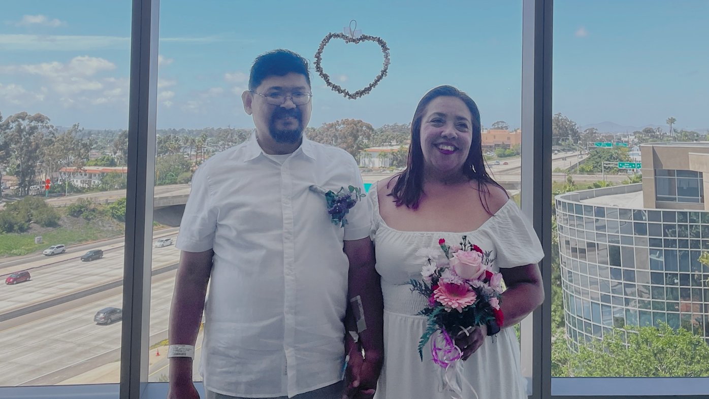 A wedding, a surgery and a testament to love