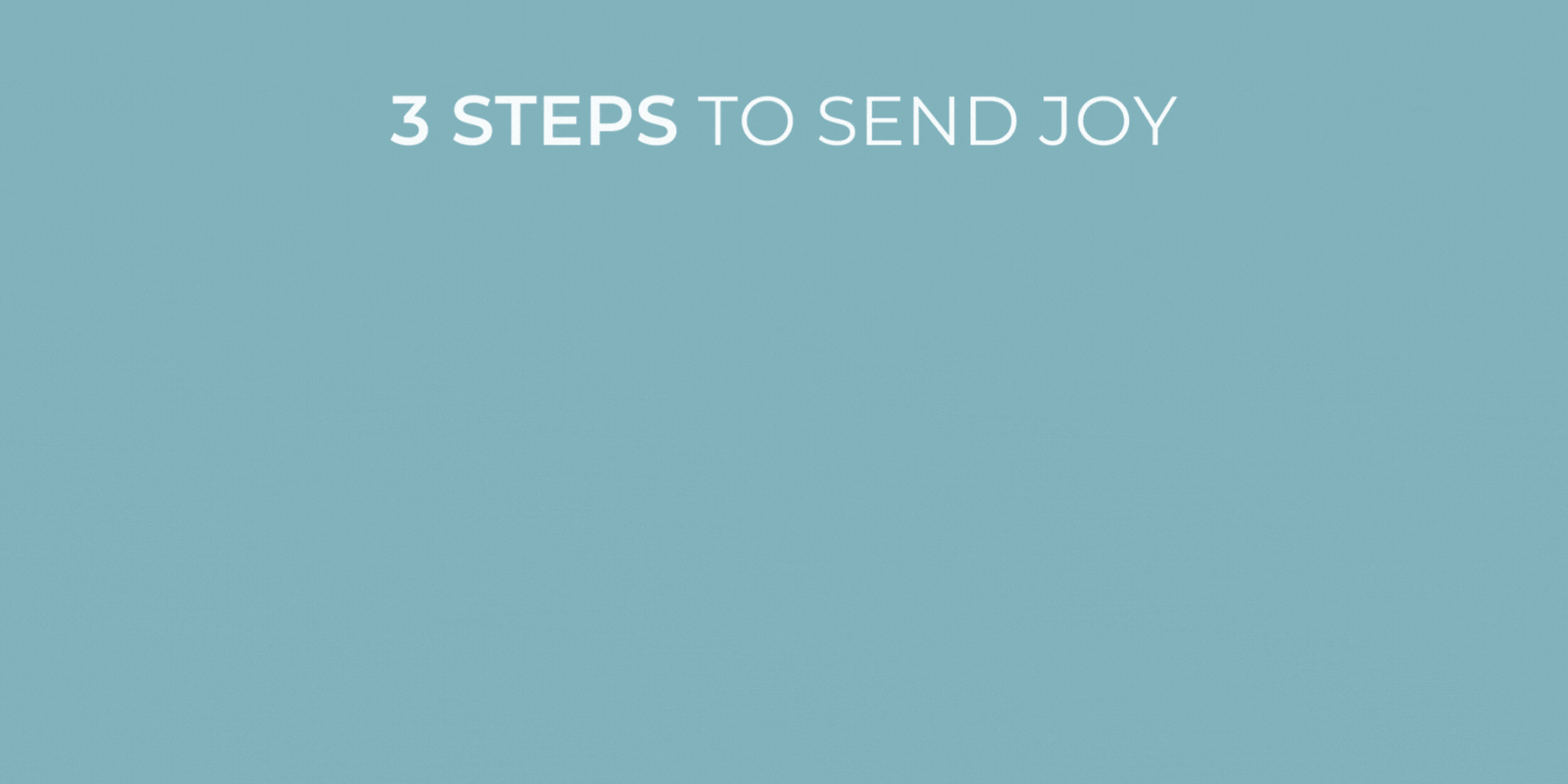 3 steps to send joy gif