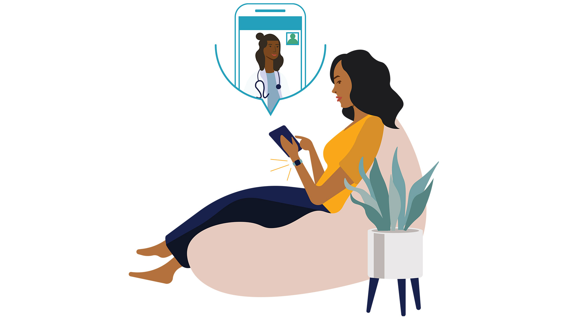 Message your doctor feature illustration